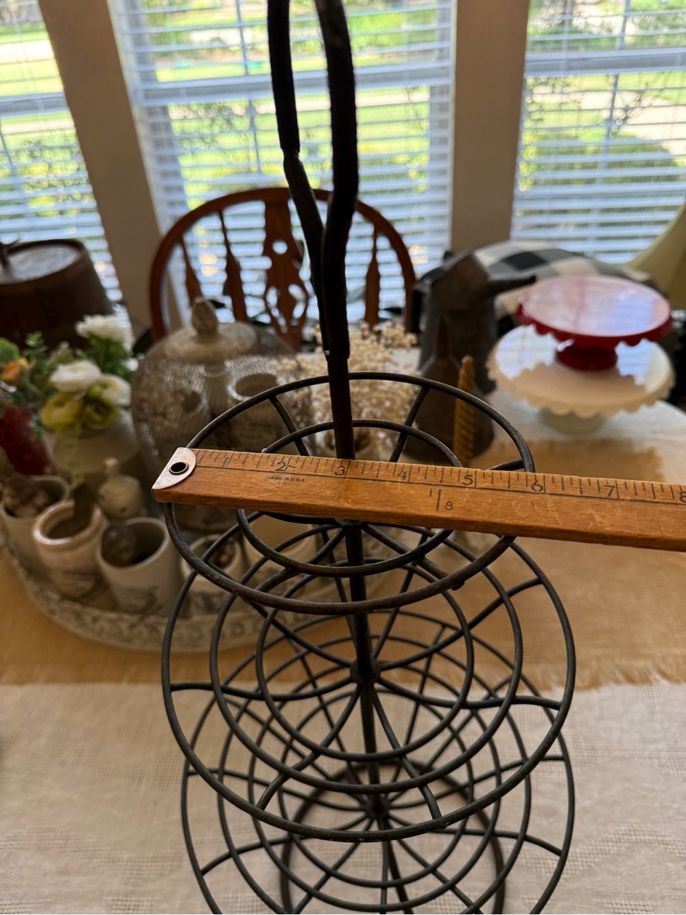 Vintage Pier 1 3 Tier Wrought Iron Fruit Stand - Picture 10 of 17
